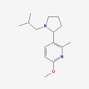 3-(1-Isobutylpyrrolidin-2-yl)-6-methoxy-2-methylpyridine