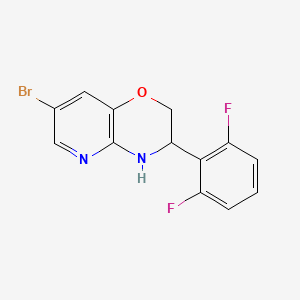 7-Bromo-3-(2,6-difluorophenyl)-3,4-dihydro-2H-pyrido[3,2-B][1,4]oxazine