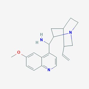 molecular formula C20H25N3O B1179927 (5-Ethenyl-1-azabicyclo[2.2.2]octan-2-yl)-(6-methoxyquinolin-4-yl)methanamine CAS No. 168960-95-0