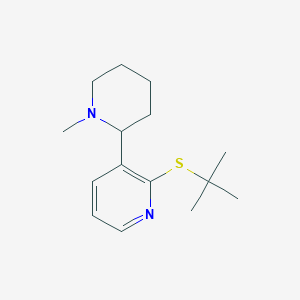 2-(tert-Butylthio)-3-(1-methylpiperidin-2-yl)pyridine