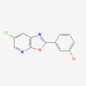 2-(3-Bromophenyl)-6-chlorooxazolo[5,4-b]pyridine