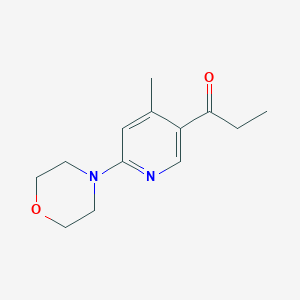 1-(4-Methyl-6-morpholinopyridin-3-yl)propan-1-one