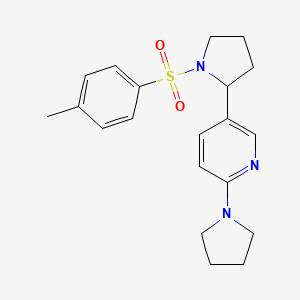 2-(Pyrrolidin-1-yl)-5-(1-tosylpyrrolidin-2-yl)pyridine