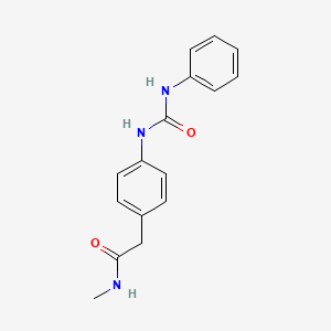 2-{4-[(anilinocarbonyl)amino]phenyl}-N-methylacetamide