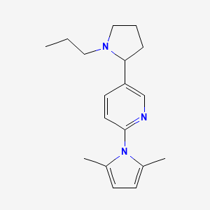 2-(2,5-Dimethyl-1H-pyrrol-1-yl)-5-(1-propylpyrrolidin-2-yl)pyridine