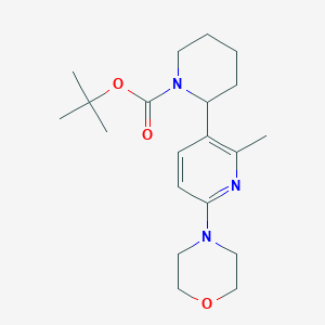 tert-Butyl 2-(2-methyl-6-morpholinopyridin-3-yl)piperidine-1-carboxylate