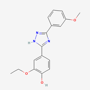 2-Ethoxy-4-(3-(3-methoxyphenyl)-1H-1,2,4-triazol-5-yl)phenol