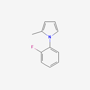 molecular formula C11H10FN B11799425 1-(2-Fluorophenyl)-2-methyl-1H-pyrrole 