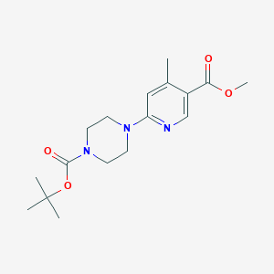 tert-Butyl 4-(5-(methoxycarbonyl)-4-methylpyridin-2-yl)piperazine-1-carboxylate