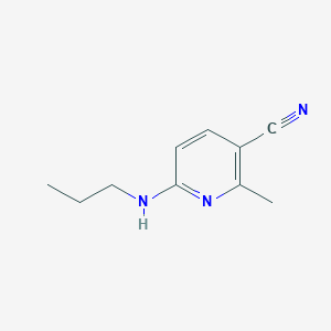 molecular formula C10H13N3 B11799451 2-Methyl-6-(propylamino)nicotinonitrile 