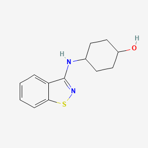 molecular formula C13H16N2OS B11799461 4-(Benzo[d]isothiazol-3-ylamino)-cyclohexanol CAS No. 1417794-09-2