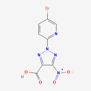 2-(5-Bromopyridin-2-yl)-5-nitro-2H-1,2,3-triazole-4-carboxylic acid