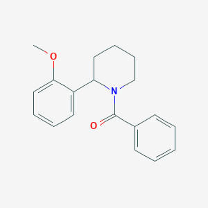 molecular formula C19H21NO2 B11799494 (2-(2-Methoxyphenyl)piperidin-1-yl)(phenyl)methanone 