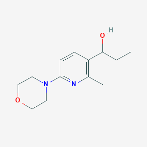 1-(2-Methyl-6-morpholinopyridin-3-yl)propan-1-ol