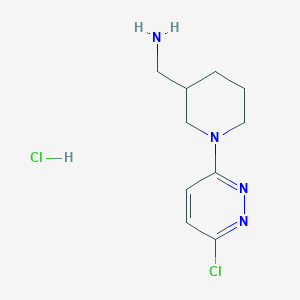 (1-(6-Chloropyridazin-3-yl)piperidin-3-yl)methanamine hydrochloride