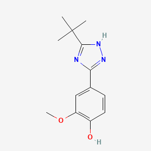 4-(3-(tert-Butyl)-1H-1,2,4-triazol-5-yl)-2-methoxyphenol