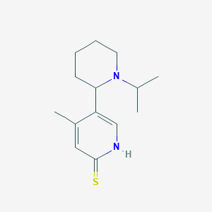 molecular formula C14H22N2S B11799580 5-(1-Isopropylpiperidin-2-yl)-4-methylpyridine-2(1H)-thione 