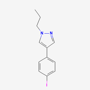 molecular formula C12H13IN2 B11799596 4-(4-Iodophenyl)-1-propyl-1H-pyrazole 