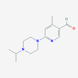 6-(4-Isopropylpiperazin-1-yl)-4-methylnicotinaldehyde