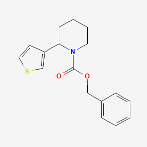 Benzyl 2-(thiophen-3-yl)piperidine-1-carboxylate