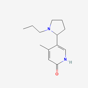 molecular formula C13H20N2O B11799744 4-Methyl-5-(1-propylpyrrolidin-2-yl)pyridin-2-ol CAS No. 1352496-37-7