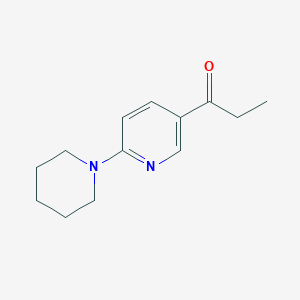 1-(6-(Piperidin-1-yl)pyridin-3-yl)propan-1-one