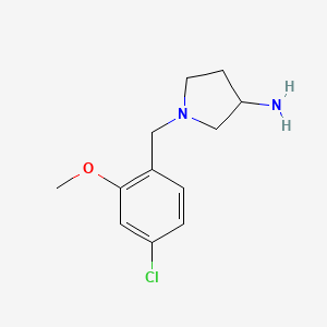 1-(4-Chloro-2-methoxybenzyl)pyrrolidin-3-amine