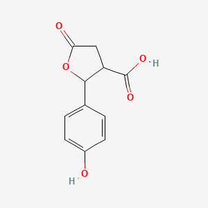 2-(4-Hydroxyphenyl)-5-oxotetrahydrofuran-3-carboxylic acid