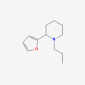 molecular formula C12H19NO B11799827 2-(Furan-2-yl)-1-propylpiperidine 