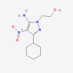 2-(5-Amino-3-cyclohexyl-4-nitro-1H-pyrazol-1-yl)ethanol