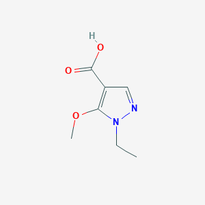 molecular formula C7H10N2O3 B11799875 1-Ethyl-5-methoxy-1H-pyrazole-4-carboxylic acid 