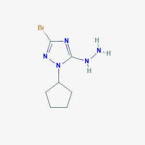 3-Bromo-1-cyclopentyl-5-hydrazinyl-1H-1,2,4-triazole