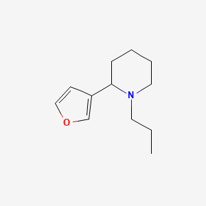 molecular formula C12H19NO B11799906 2-(Furan-3-yl)-1-propylpiperidine 