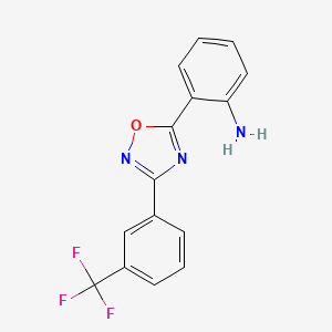 2-(3-(3-(Trifluoromethyl)phenyl)-1,2,4-oxadiazol-5-yl)aniline