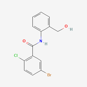 molecular formula C14H11BrClNO2 B1179991 5-bromo-2-chloro-N-[2-(hydroxymethyl)phenyl]benzamide 