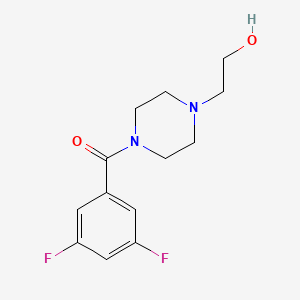 molecular formula C13H16F2N2O2 B1179992 2-[4-(3,5-Difluorobenzoyl)-1-piperazinyl]ethanol 