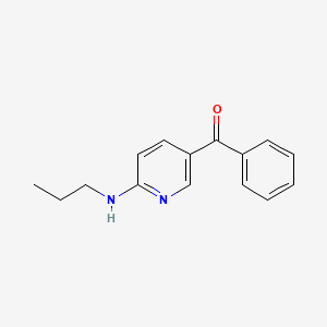 molecular formula C15H16N2O B11799929 Phenyl(6-(propylamino)pyridin-3-yl)methanone 