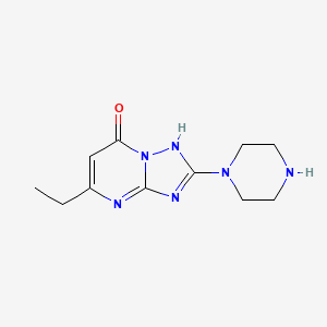 5-Ethyl-2-(piperazin-1-yl)-[1,2,4]triazolo[1,5-a]pyrimidin-7(4H)-one