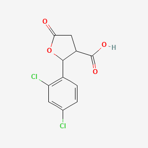 2-(2,4-Dichlorophenyl)-5-oxotetrahydrofuran-3-carboxylic acid