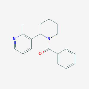 molecular formula C18H20N2O B11799965 (2-(2-Methylpyridin-3-yl)piperidin-1-yl)(phenyl)methanone 