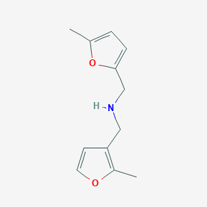 1-(5-Methylfuran-2-yl)-N-((2-methylfuran-3-yl)methyl)methanamine