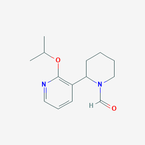 2-(2-Isopropoxypyridin-3-yl)piperidine-1-carbaldehyde