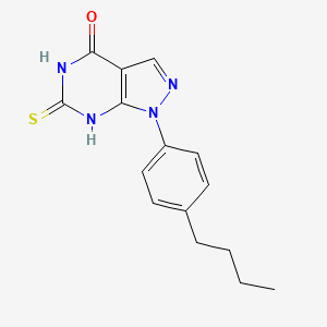 1-(4-Butylphenyl)-6-mercapto-1H-pyrazolo[3,4-d]pyrimidin-4(5H)-one