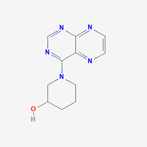 molecular formula C11H13N5O B11800040 1-(Pteridin-4-yl)piperidin-3-ol 