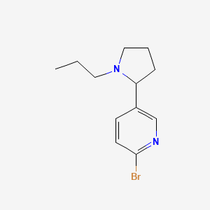 2-Bromo-5-(1-propylpyrrolidin-2-yl)pyridine