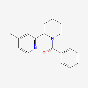 molecular formula C18H20N2O B11800045 (2-(4-Methylpyridin-2-yl)piperidin-1-yl)(phenyl)methanone 