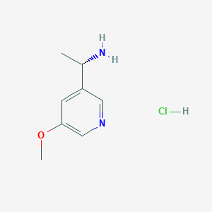 molecular formula C8H13ClN2O B11800054 (S)-1-(5-Methoxypyridin-3-yl)ethanamine hydrochloride 