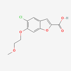 5-Chloro-6-(2-methoxyethoxy)benzofuran-2-carboxylic acid