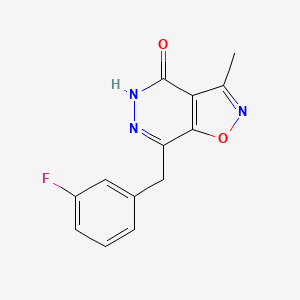 7-(3-Fluorobenzyl)-3-methylisoxazolo[4,5-d]pyridazin-4(5H)-one