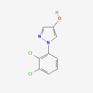 molecular formula C9H6Cl2N2O B11800086 1-(2,3-Dichlorophenyl)-1H-pyrazol-4-ol 